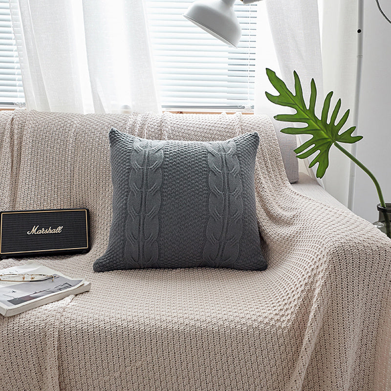 Housse de coussin en laine 45x45