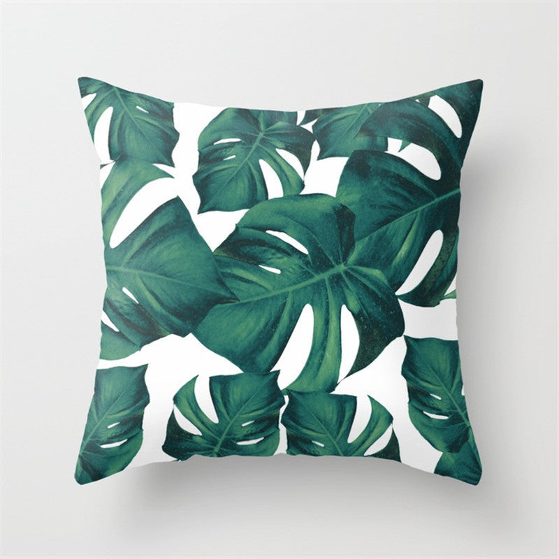 Housse de coussin tropical