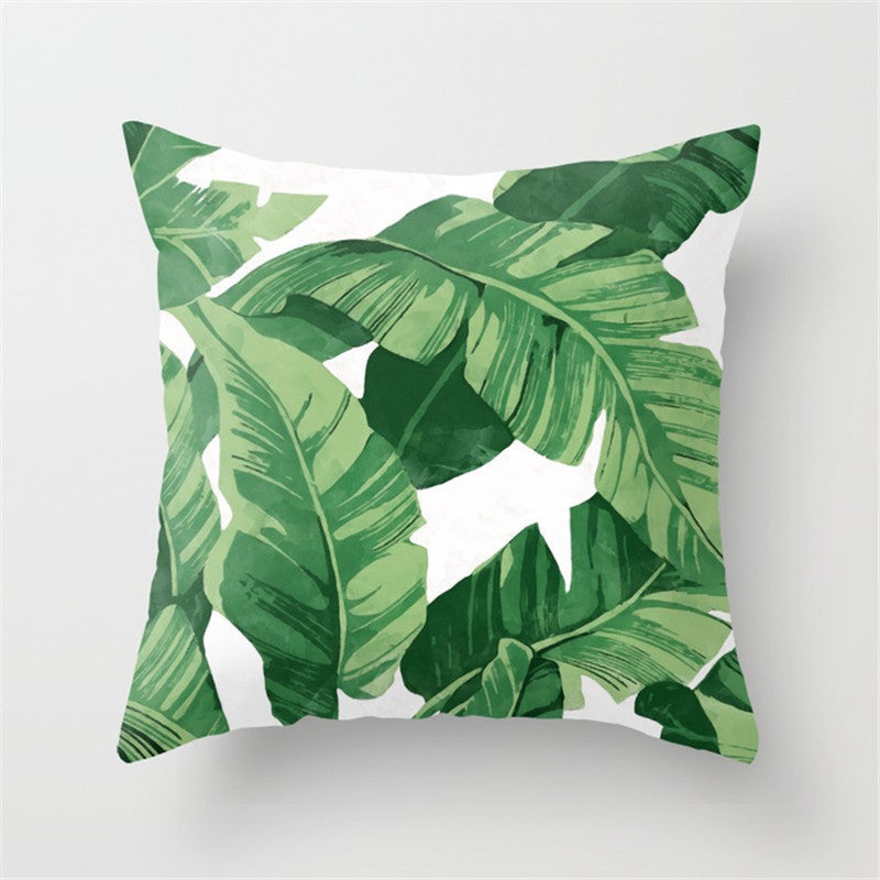 Housse de coussin tropical