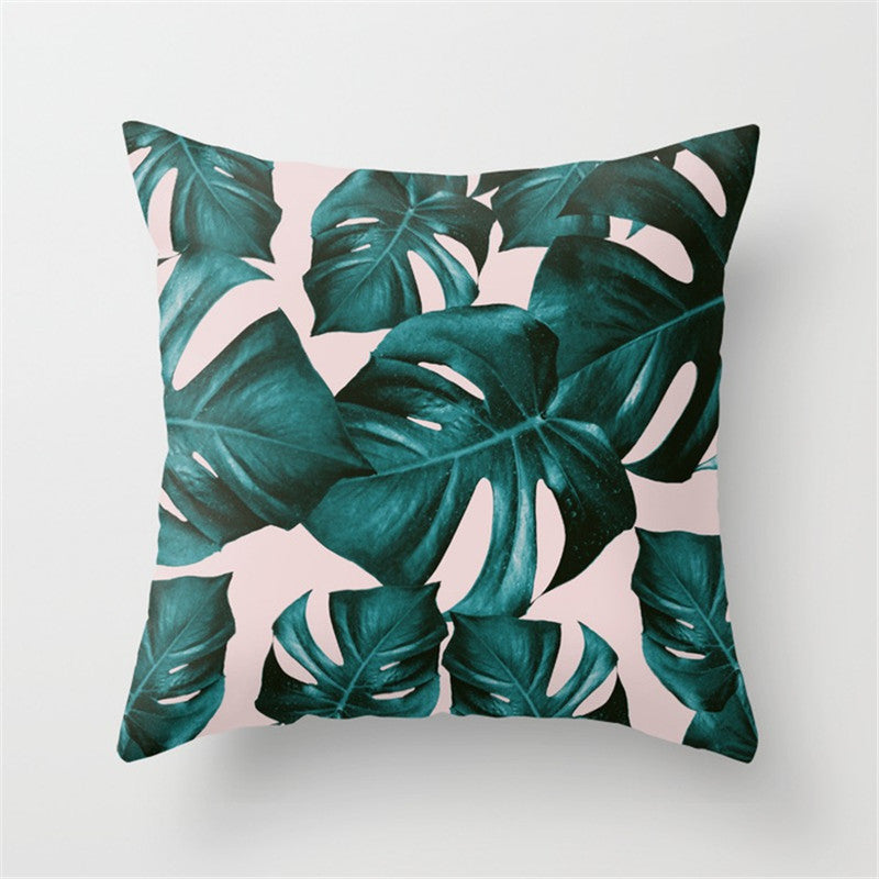 Housse de coussin tropical