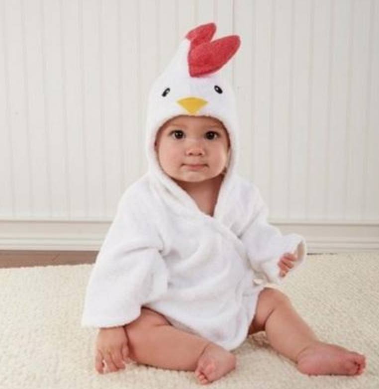 Peignoir animaux bébé