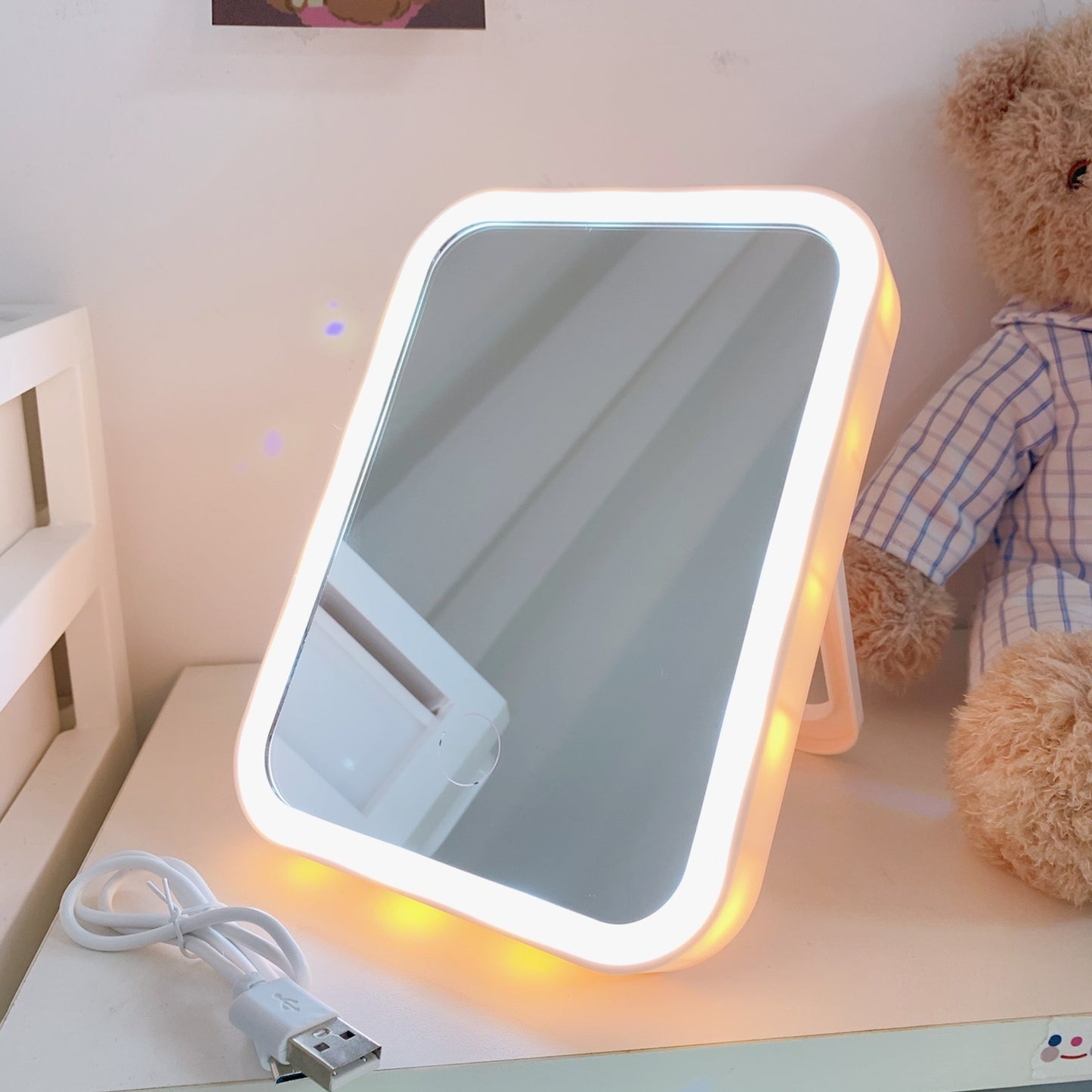 Miroir de bureau avec LED
