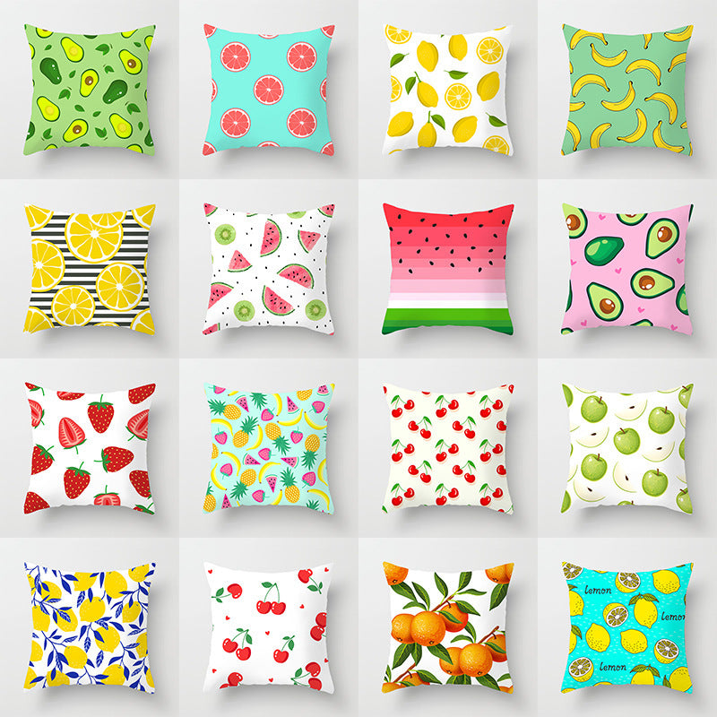 Housse de Coussin fruit d'été 45x45