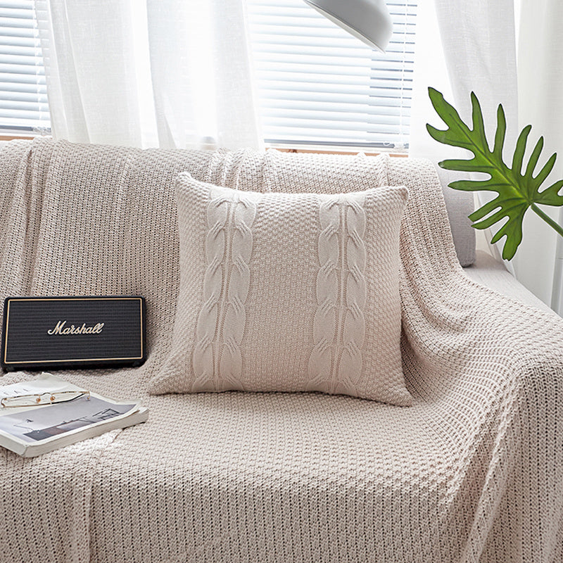 Housse de coussin en laine 45x45