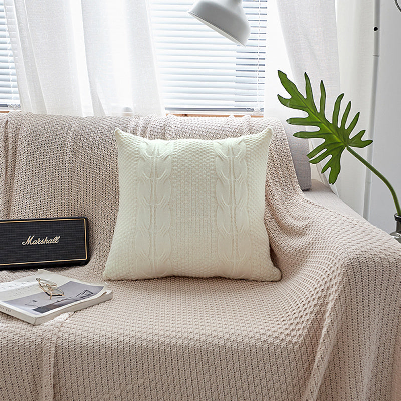 Housse de coussin en laine 45x45