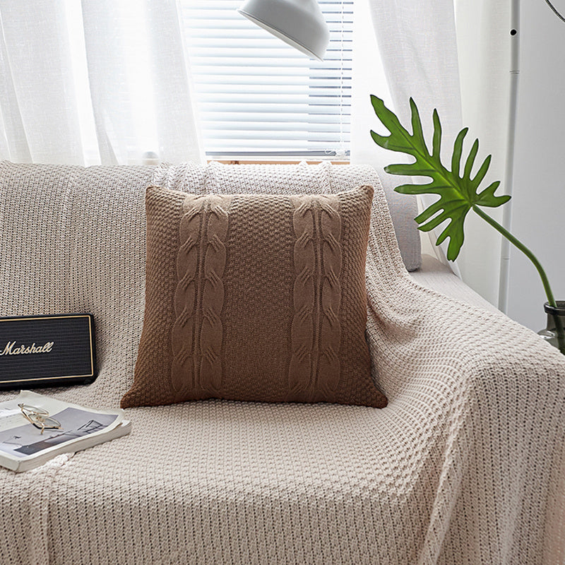 Housse de coussin en laine 45x45