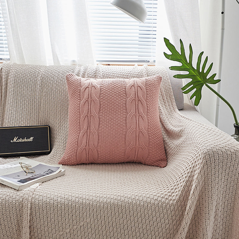 Housse de coussin en laine 45x45