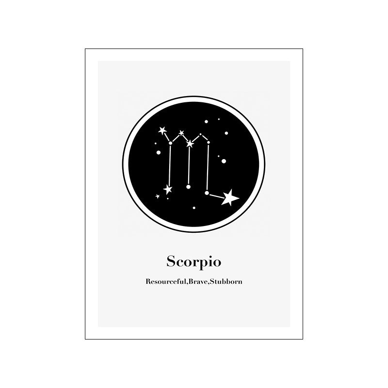 Affiche d'astrologie