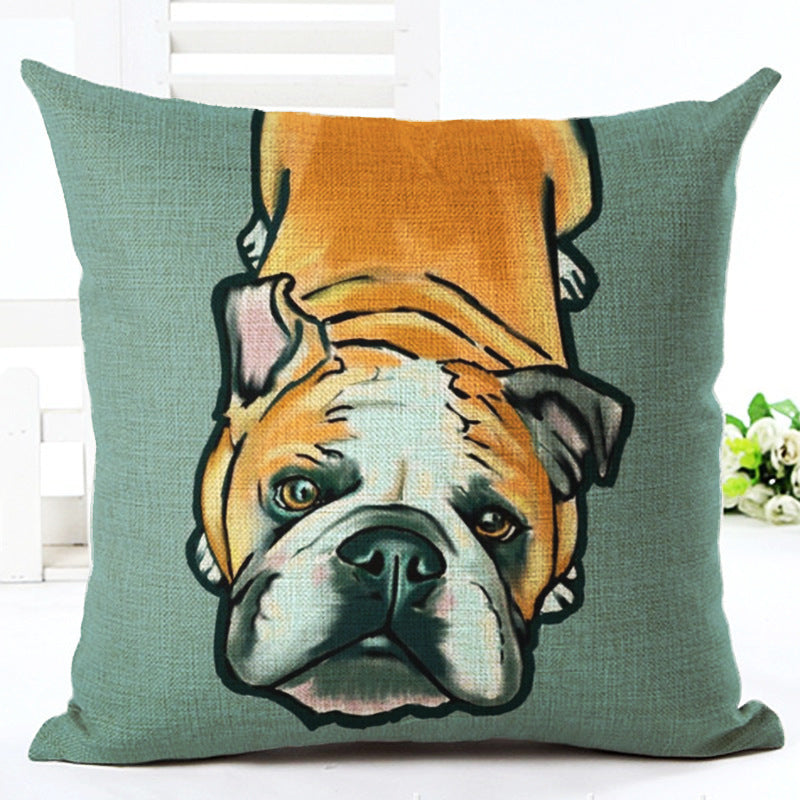 Housse de coussin chien 45x45