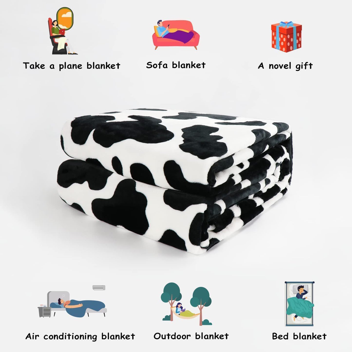 Couverture Impression Vache