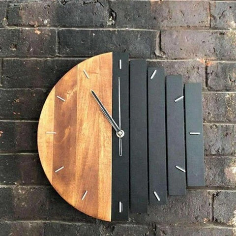 Horloge Murale Design Bois