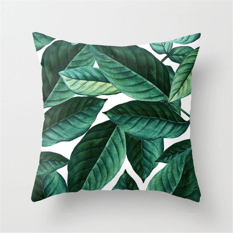 Housse de coussin tropical
