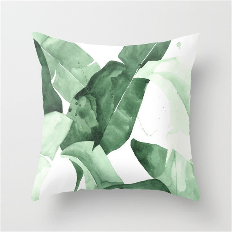 Housse de coussin tropical