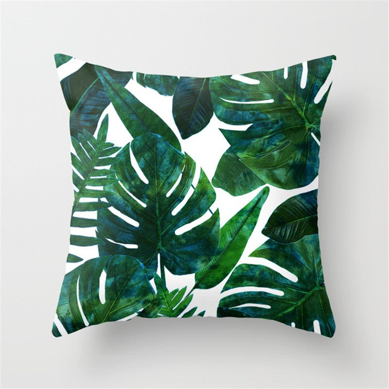 Housse de coussin tropical