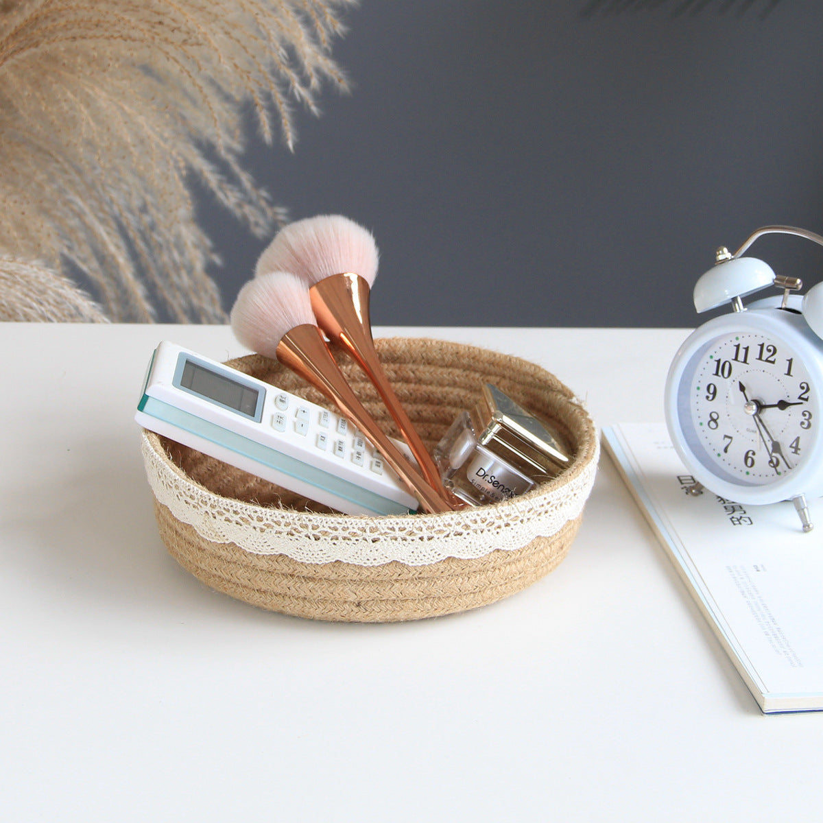 Panier de rangement en jute