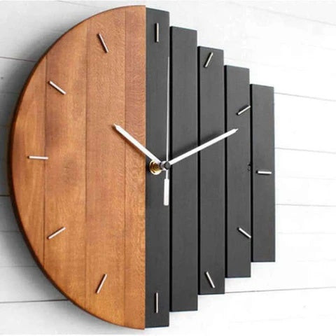 Horloge Murale Design Bois