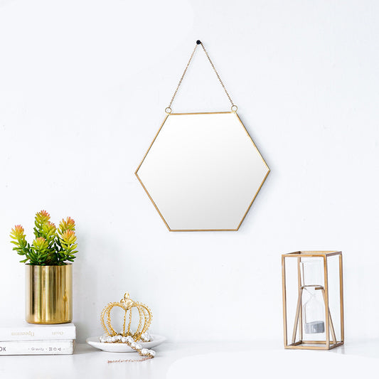 Miroir losange avec chaine