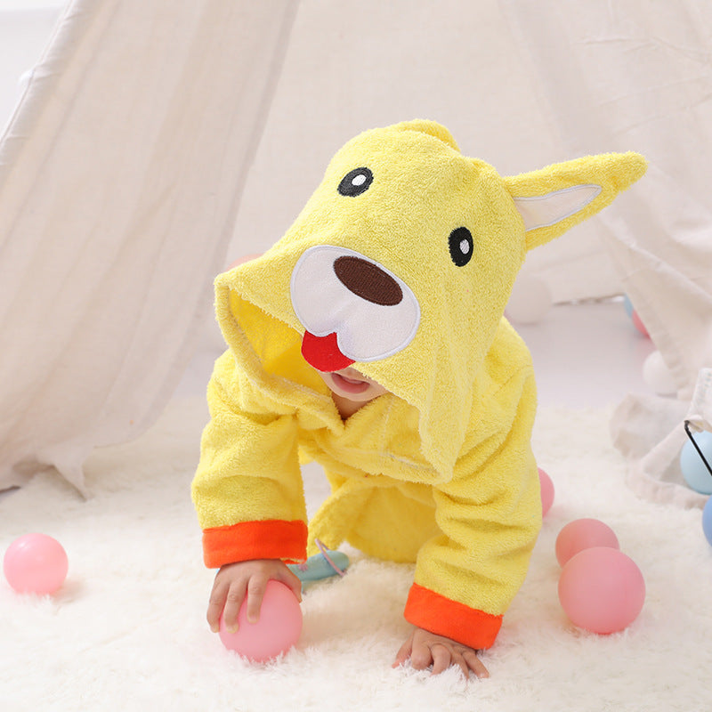 Peignoir animaux bébé