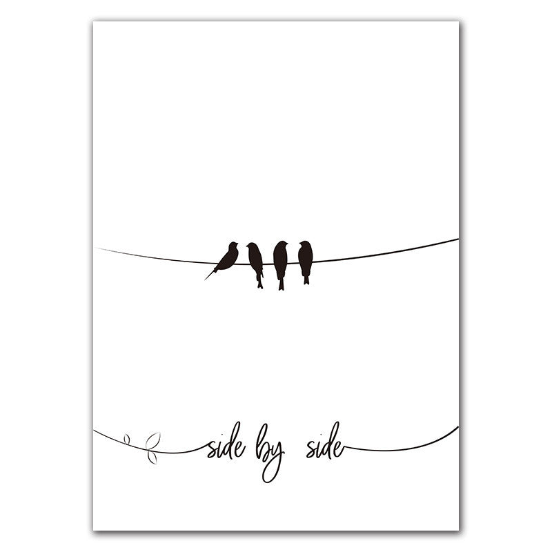 Affiche Murale famille d'oiseaux