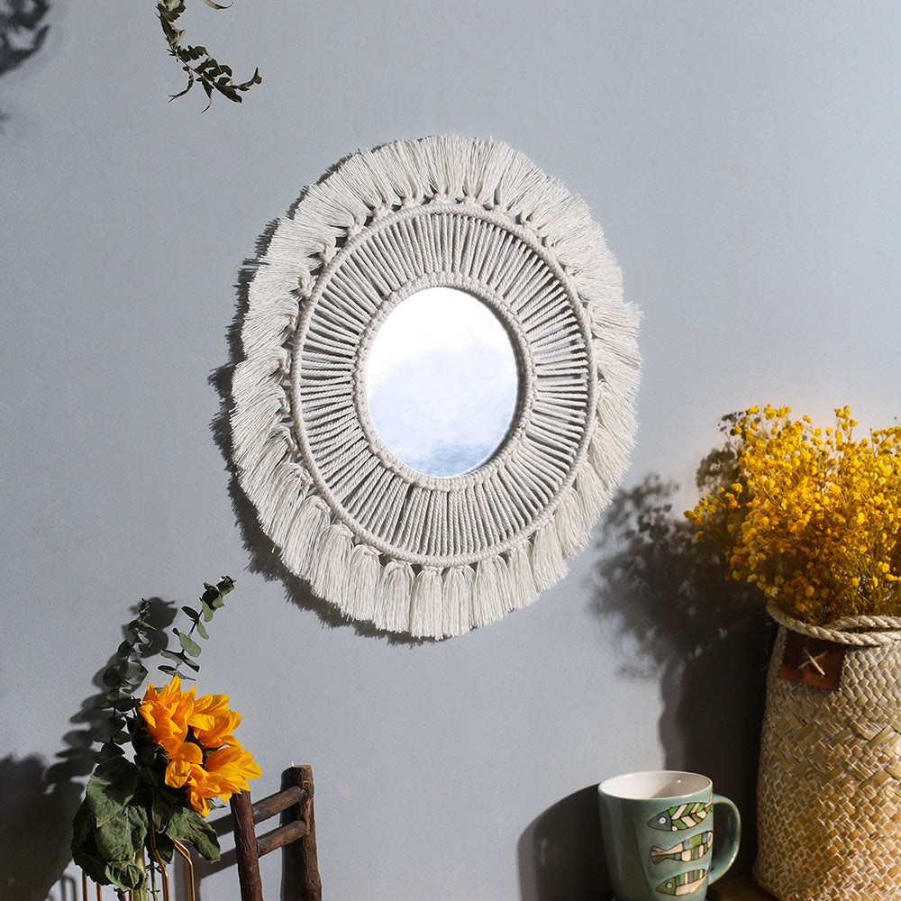 Miroir Mural Rond bohème
