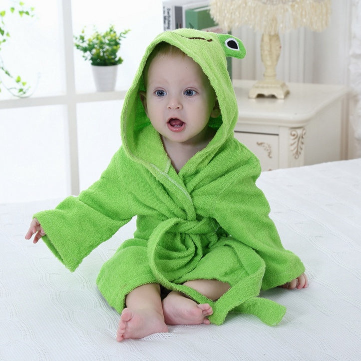 Peignoir animaux bébé