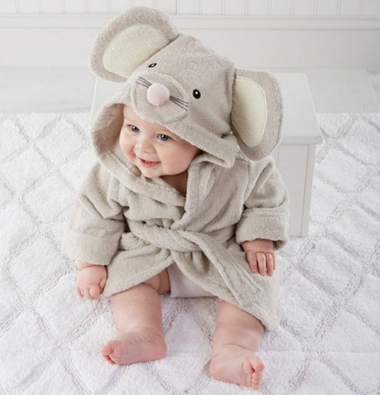 Peignoir animaux bébé