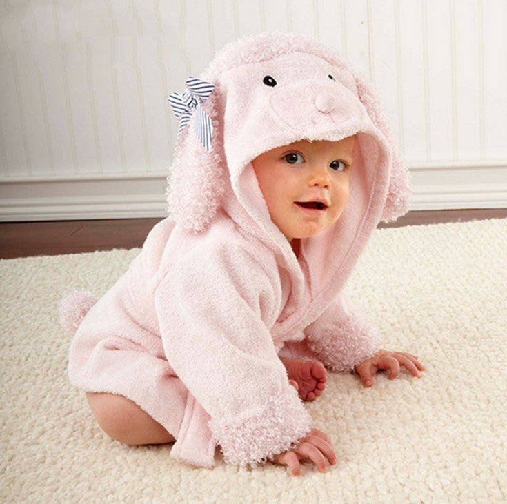 Peignoir animaux bébé